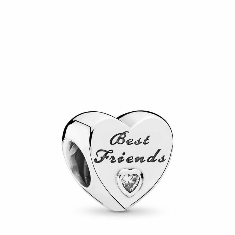 Pandora Friendship Heart - Sterling Silver/Cubic Zirconia - Canada | EK2551ID